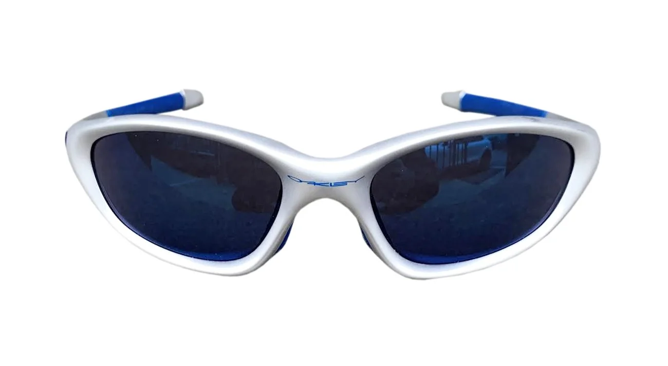 Oakley XX 5.56 Silver/Ice Iridium Sunglasses — RootsBK